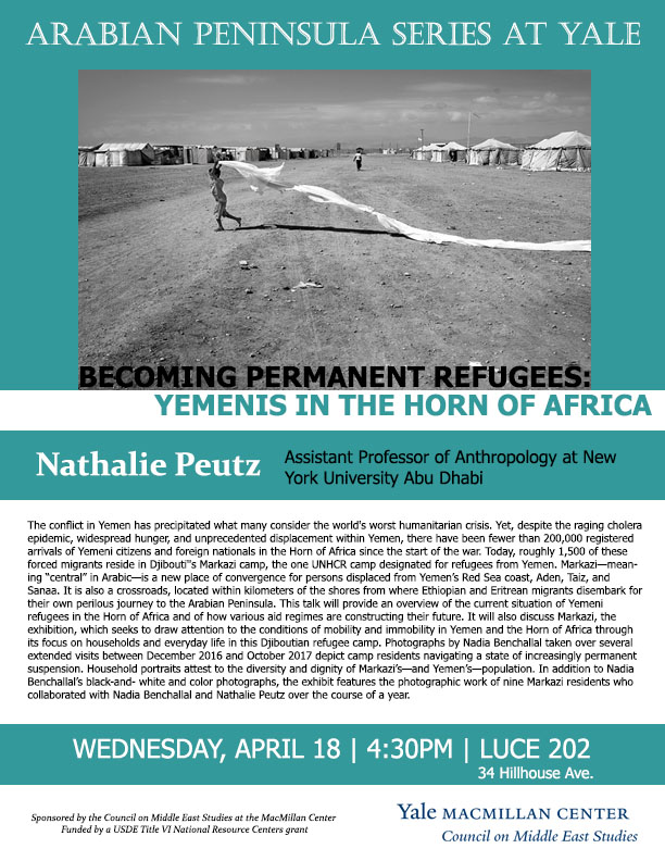 arabian peninsula series at yale: becoming permanent refugees