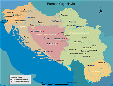 Yugoslavia (Former) Map