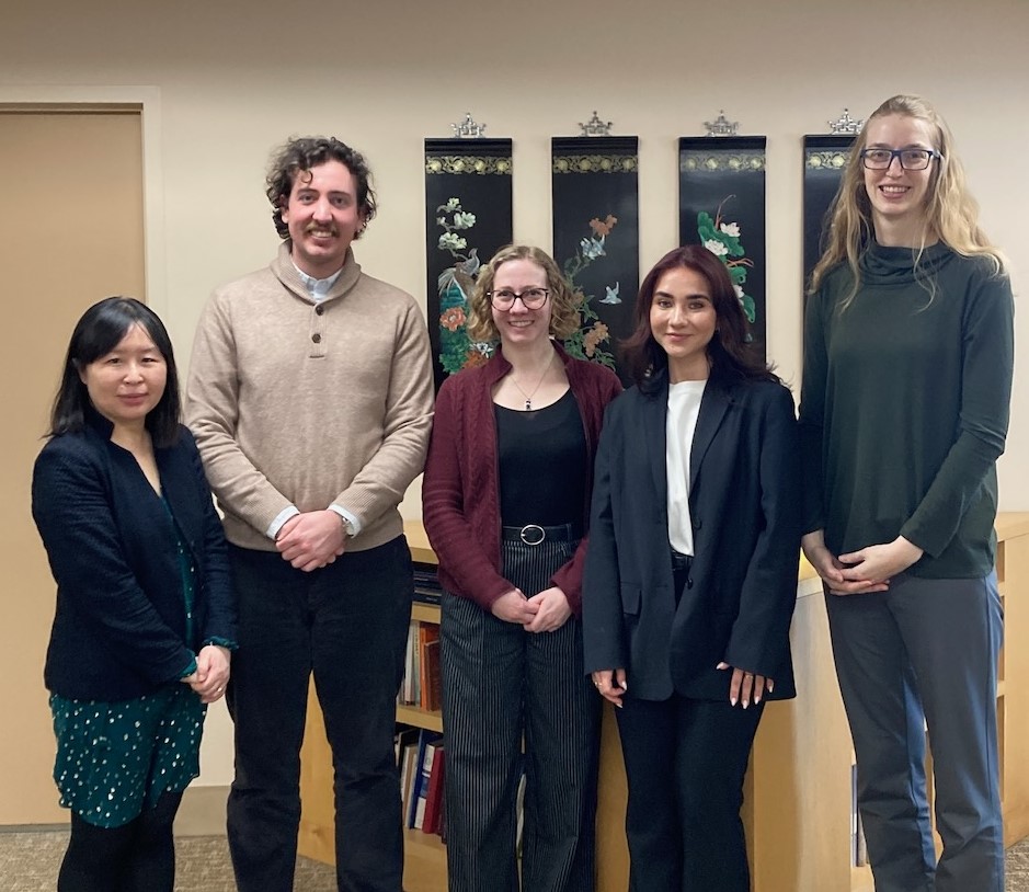 United Board Office: Right to Left - Trudy Loo, Jacob Link, Maggie Lindrooth, Vita Raskeviciute, Carly Koebel