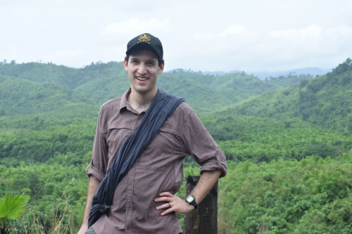 Jared Naimark, a Yale School of the Environment graduate student, in Myanmar.