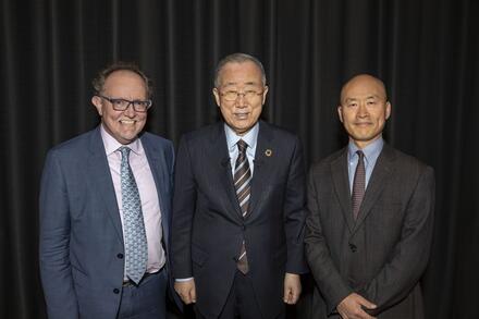 Steven Wilkinson, Ban Ki-moon, and Hwansoo Kim