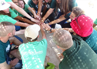 Cross-border partnering communities sharing a common water source, promoting environmental awareness & peace building. (photo credit: EcoPeace Middle East)