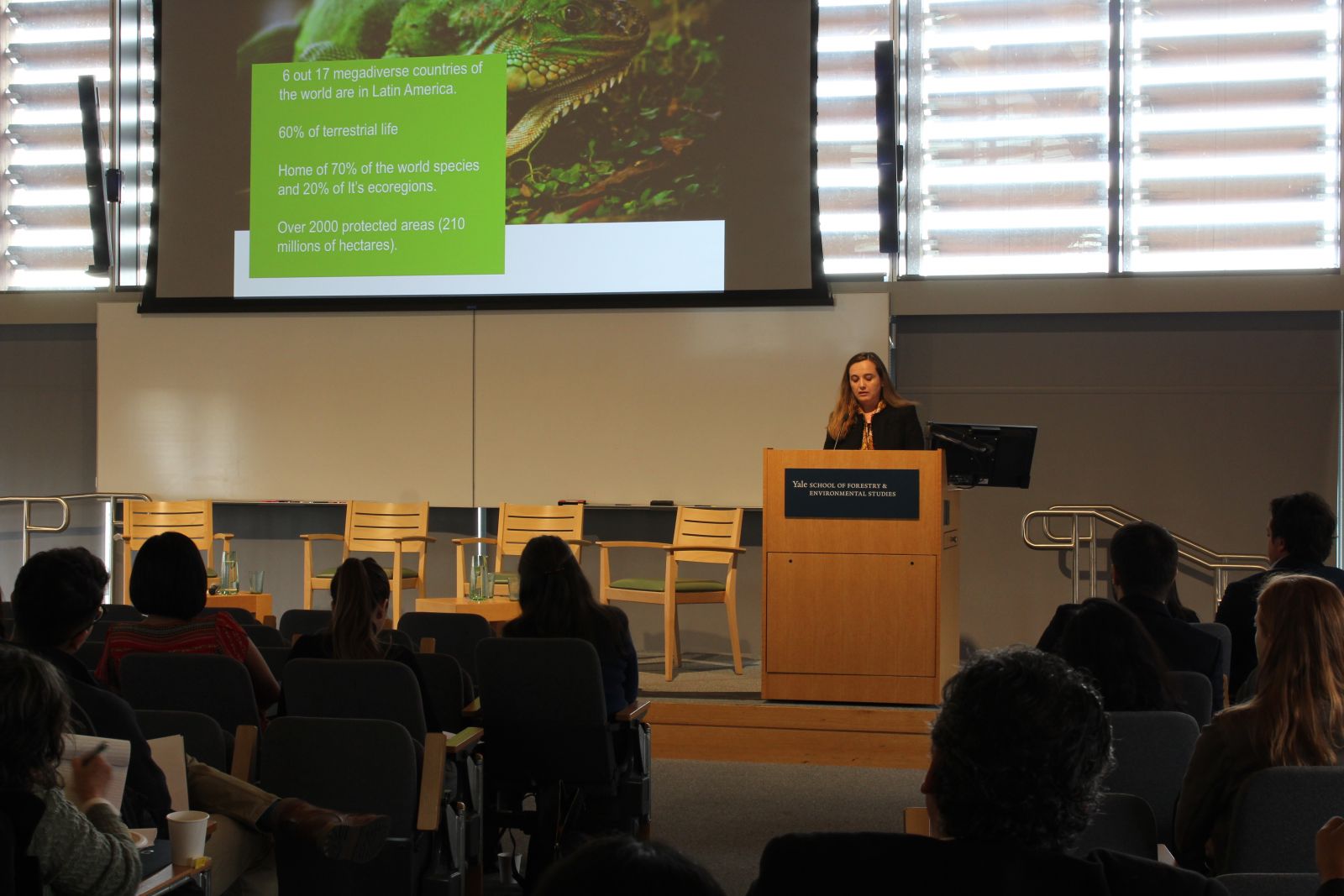  land of opportunities.   Grethel Aguilar, Regional Director for Central America, México, and the Caribbean at the International Union for Conservation of Nature (IUCN) and F&amp;ES McCluskey Fellow.