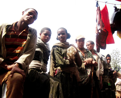 Group of Ethiopian youth