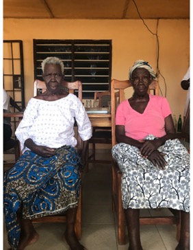 Some of my interviewees in Notsé, Togo: Left, Abla Vokuyibor (my Grandmother) Right, Ablagbue Vokuyibor (my Great Aunt) June 2019