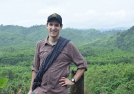 Jared Naimark, a Yale School of the Environment graduate student, in Myanmar.