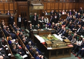 Speaker John Bercow announcing his decision yesterday on the British government’s motion to approve the withdrawal agreement.