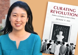Yale historian Denise Y. Ho with her book, “Curating Revolution: Politics on Display in Mao’s China.”