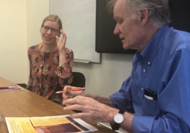 Anabelle Meier with Professor David Blight, Director of The Gilder Lehrman Center for the Study of Slavery, Resistance, and Abolition 