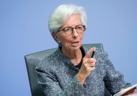 European Central Bank President Christine Lagarde announcing the bank’s emergency program last Wednesday.