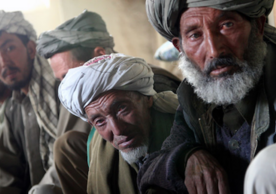 Hazara elders in Behsud.  (photo by Nasim Fekrat via Flickr Creative Commons)