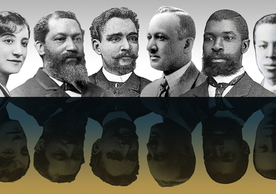 From left: Helen Hagan, George William Stanley Ish, John Edward West Thompson, Charles McLinn, Thomas Nelson Baker, and Jefferson G. Ish Jr.