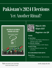 Pakistan’s 2024 Elections: Yet Another Ritual? | The MacMillan Center