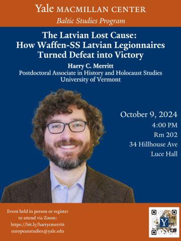 Harry Merritt Poster Oct 9 2024