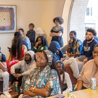 Group of students at a Council of African Studies event