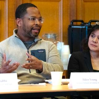 Members of Yale faculty engage in a discussion on climate and global agreements