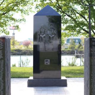 Detail of the 29th Colored Regiment Monument at Grape Vine Point (Criscuolo Park) / Photo by Dan Mims