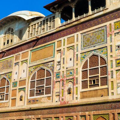 A view of the architecture of Lahore Fort, Pakistan