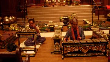 Image of Battel Chapel during Gamelan Suprabanggo Inaugural Yale Concert