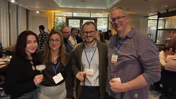 Vita Raskeviciute, Dr. Olena Lennon, Zhenia Monastyrskyi, and Nikolaus Graf Vitzthum (left to right)