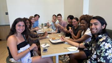Students on a food tour