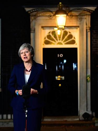 Prime Minister Theresa May announcing British cabinet’s collective decision to accept UK-EU withdrawal agreement.